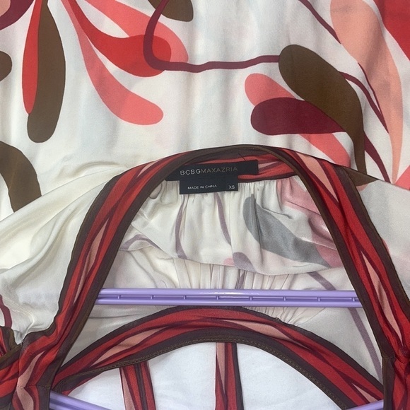 BCBGMAXAZRIA Floral Cherry  Blossom Dress, Size XS - Picture 5 of 7